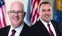 REACHING OUT ACROSS THE AISLE: Sen. Russ Huxtable & Sen. Brian Pettyjohn